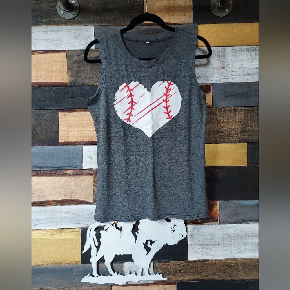 Baseball Heart Tshirt